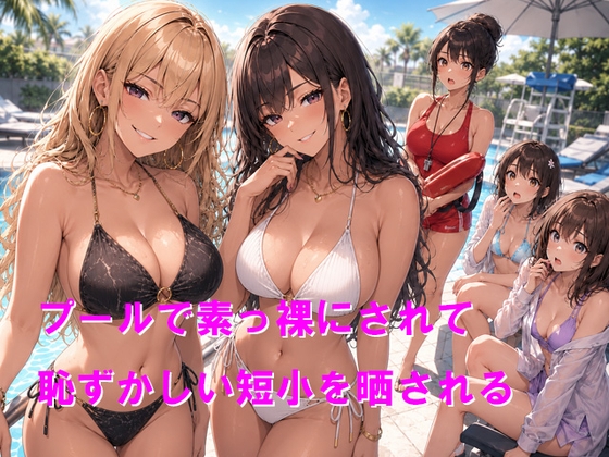 【R18 ASMR】プールで素っ裸にされて恥ずかしい短小を晒される